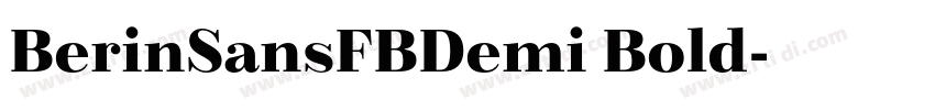 BerinSansFBDemi Bold字体转换